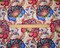 Blue-Pink-Multi Cotton-Rayon Floral Printed Lawn Woven Fabric By the Yard